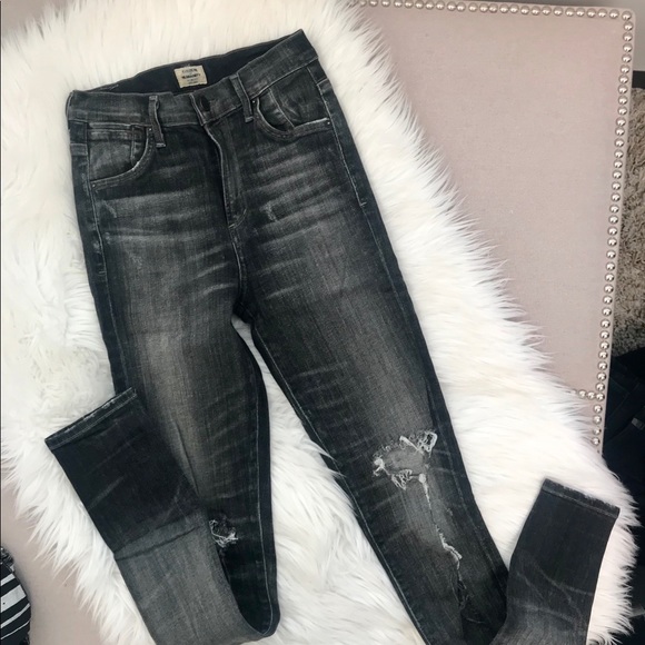 CITIZENS OF HUMANITY GREY CARLIE HIGH RISE - Picture 2 of 6